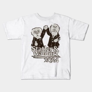 Statler and Waldorf For President 2024 - Vintage Kids T-Shirt